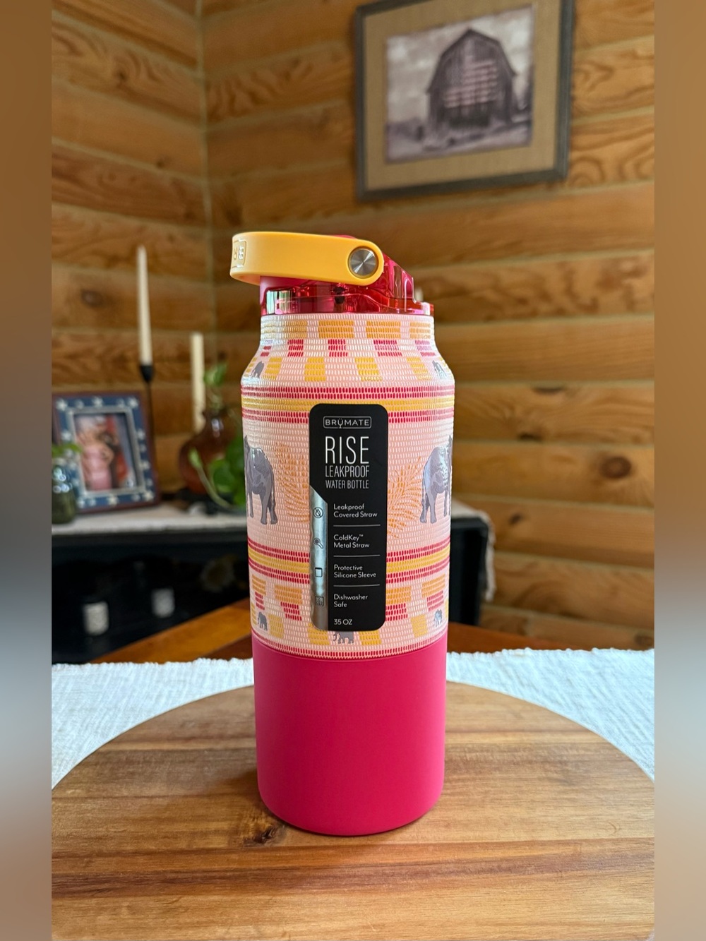 SAVANNA SUNRISE ELEPHANTS Brumate 35oz Rise LEAKPROOF Water Bottle • LMTD.  ED